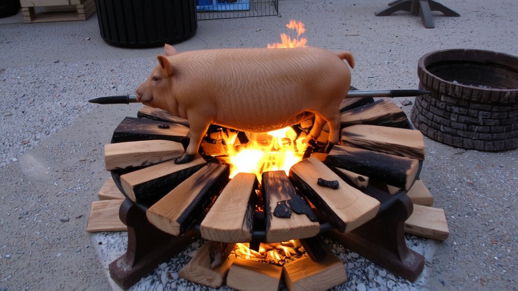 spit alignment and fire layout