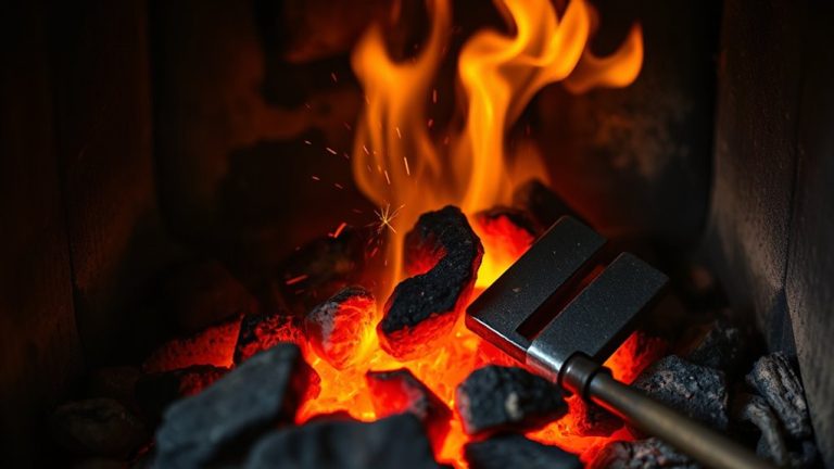 stir coals gently inward