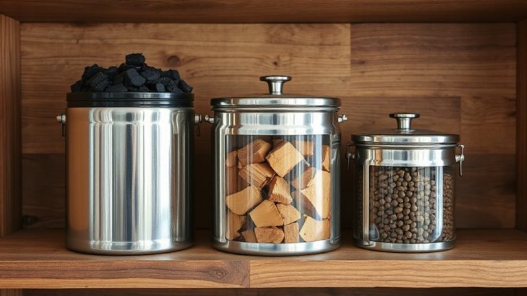 store charcoal wood pellets airtight