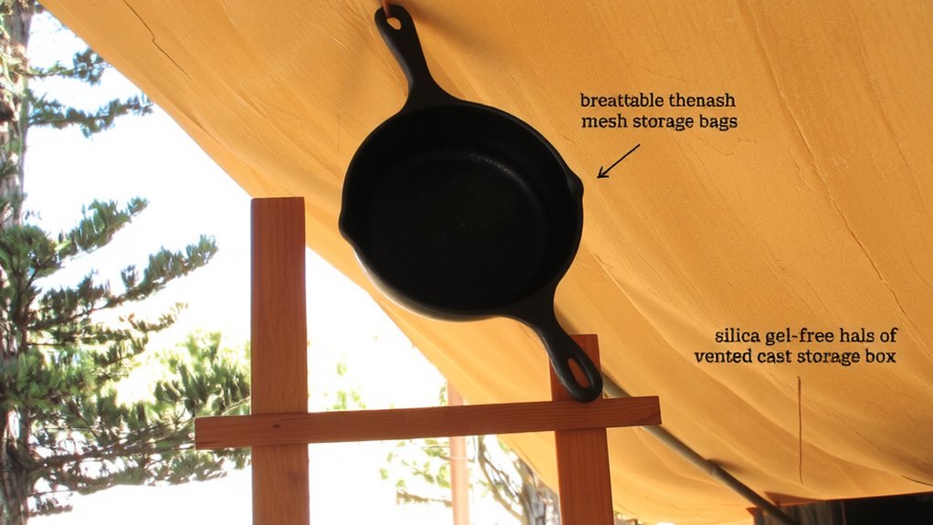 store dry ventilated elevated indoors