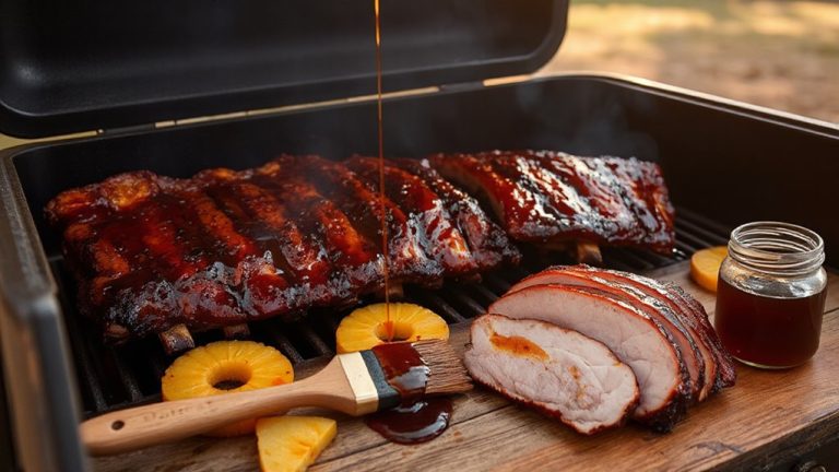 sweet and savory smoked meats