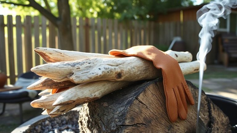 sycamore branches grilled after cure
