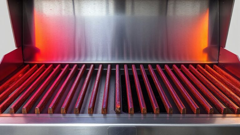 thermal gradient across grill