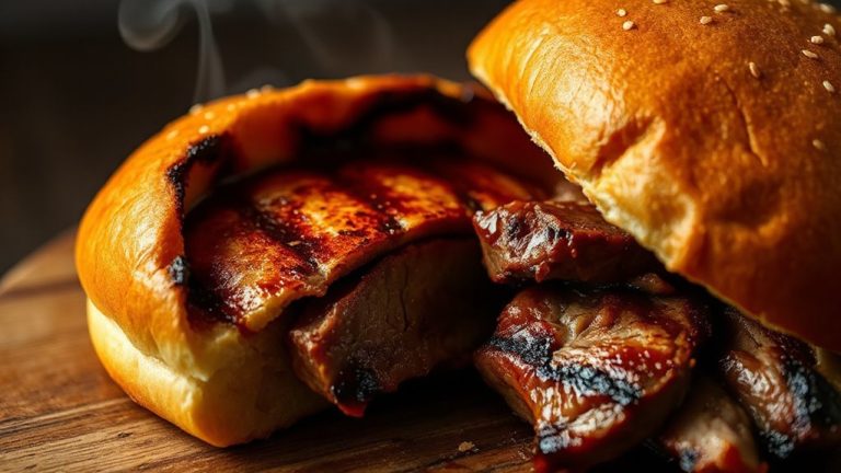 toasted buns enhance smoked meats