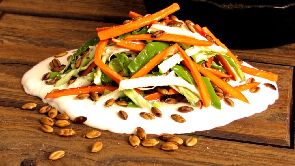 toasted mustard slaw base