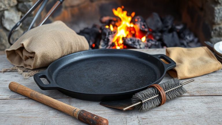 traditional open pit cooking tools