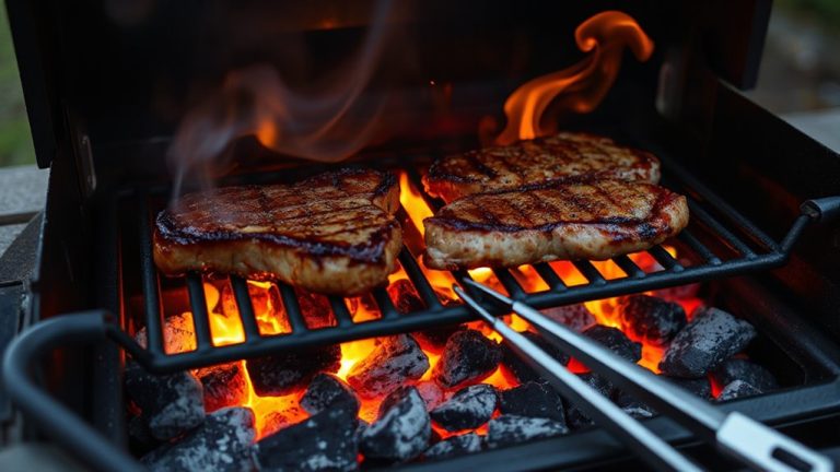 two zone charcoal grill fire