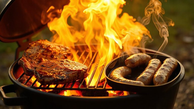 two zone charcoal grilling method