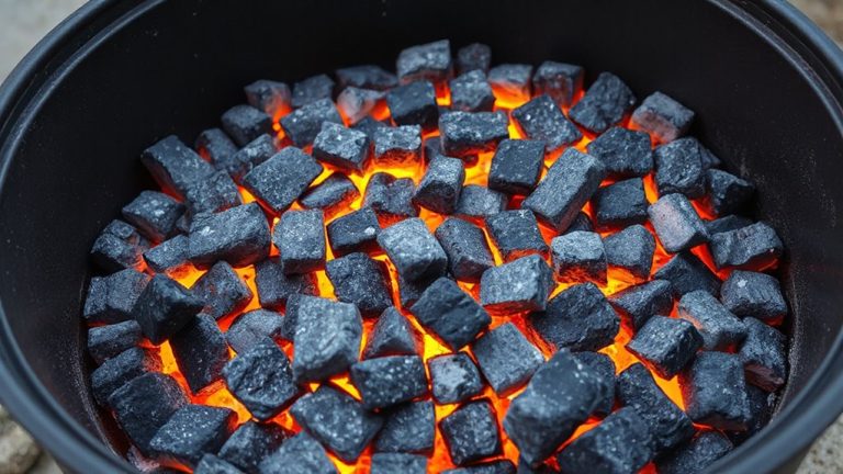 uniform charcoal ensures temperature stability