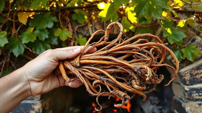wild grapevine twig fire starters