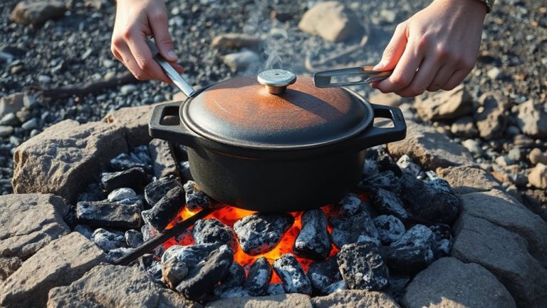 wind directed charcoal placement