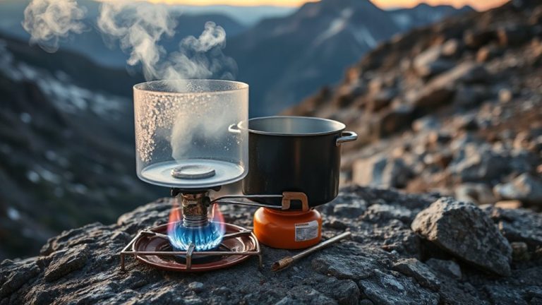 windscreen improves backpacking stove efficiency