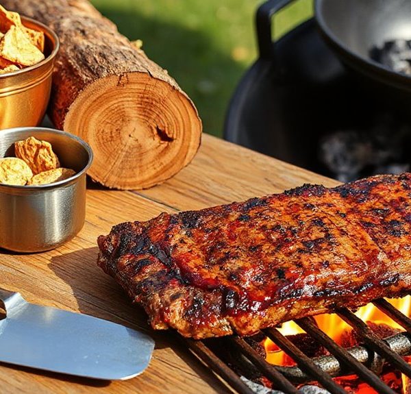 wood chips and logs bbq guide