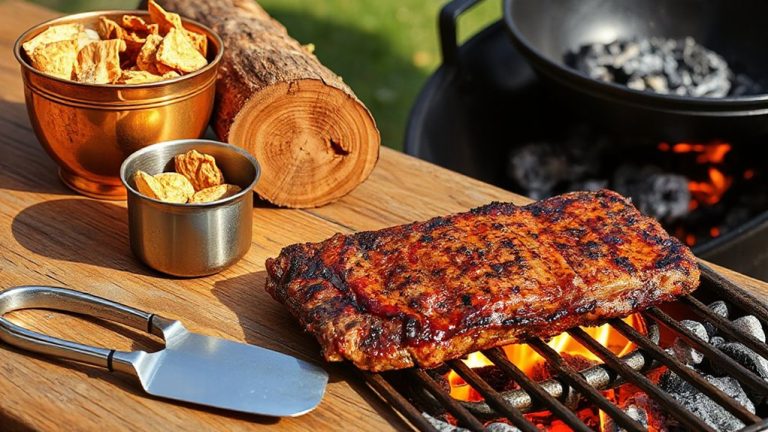 wood chips and logs bbq guide