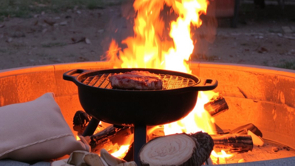wood flavorful fire cooking